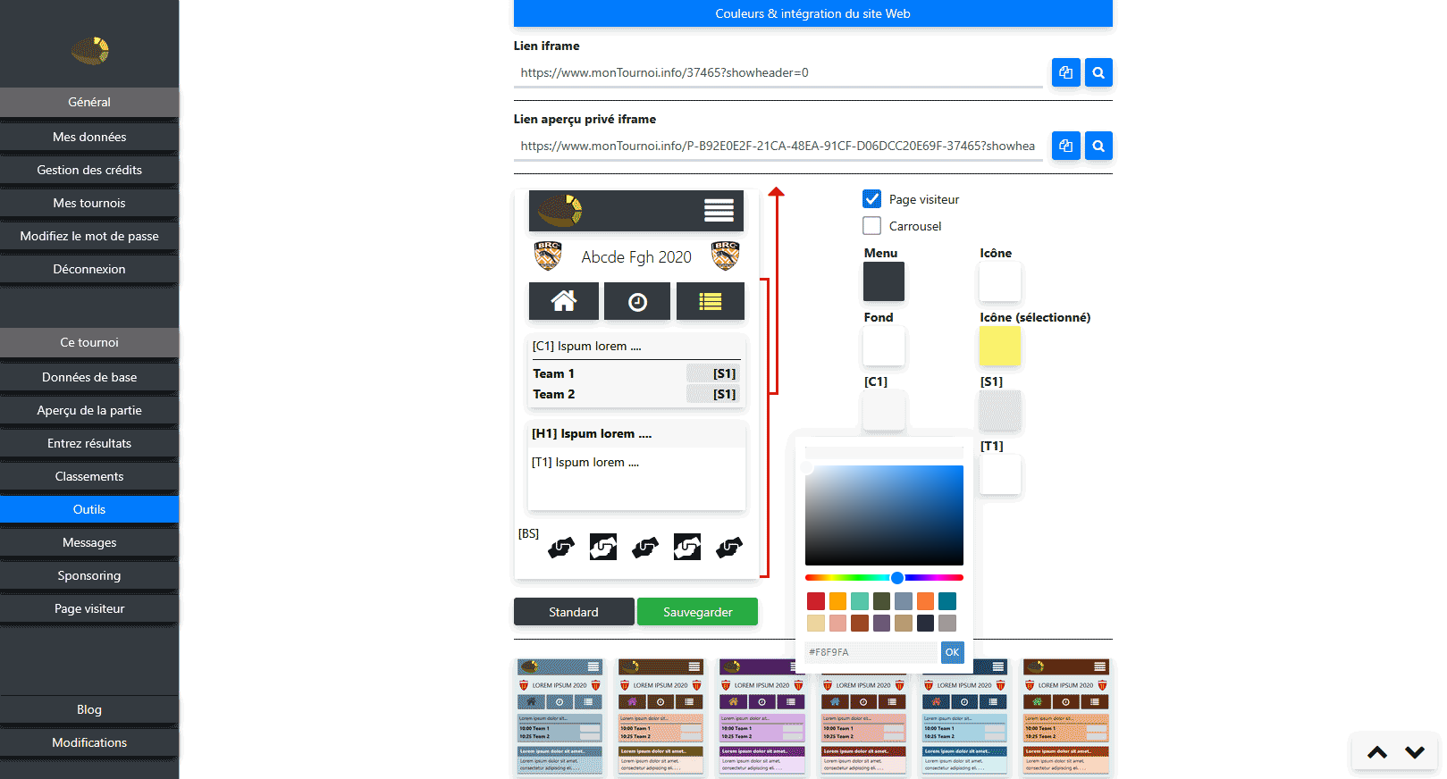 Compléter la page visiteurs avec des documents et des couleurs